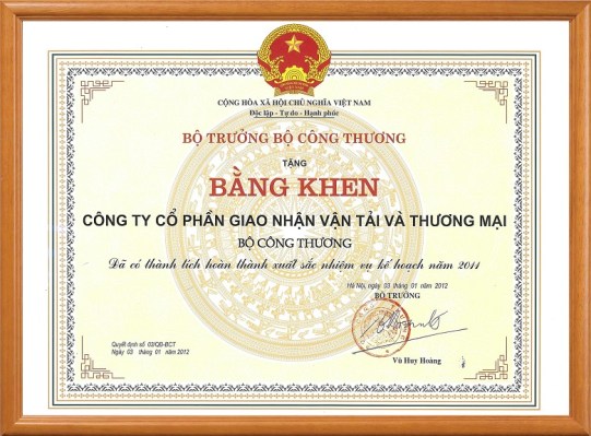 Giải thưởng - Logistics Vinalink - Công Ty Cổ Phần Logistics Vinalink